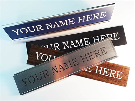 wood box metal nameplate|Metal Name Plate for Wood .